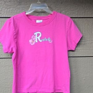 Reebok Women's Pink T-shirt vtg y2k L large